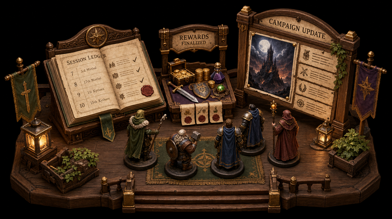 Gold & XP session and campaign update tools